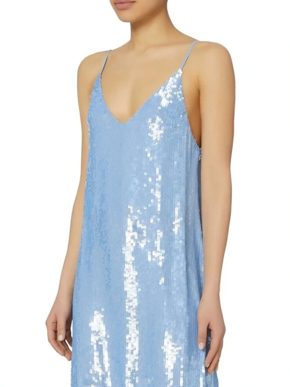 Sparkle forever!  Fleur du Mal baby blue sequion mini dress, NWOT, 0